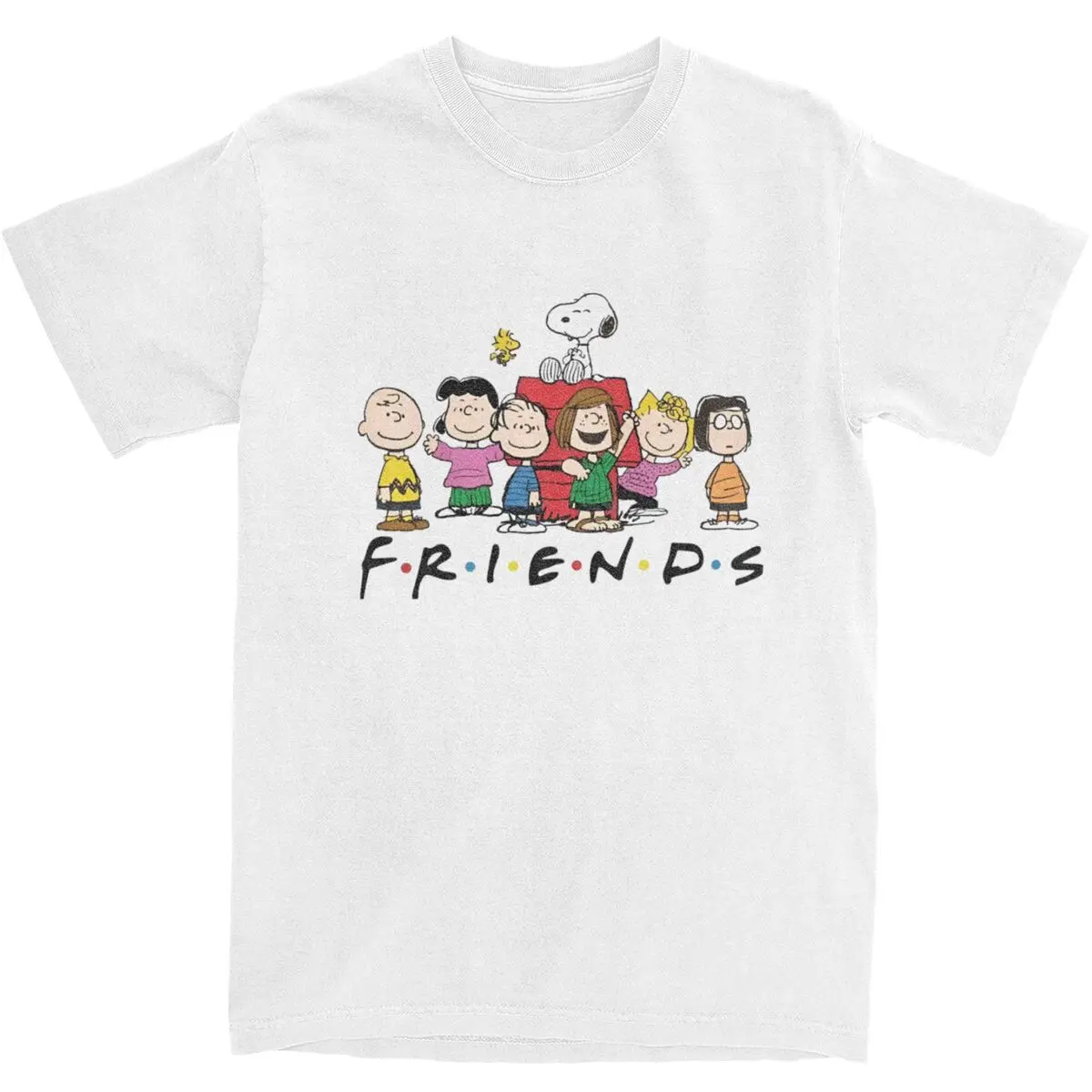 Футболка для танцев Peanuts Snoopy And Friends Y2K забавные футболки модная футболка из 100%