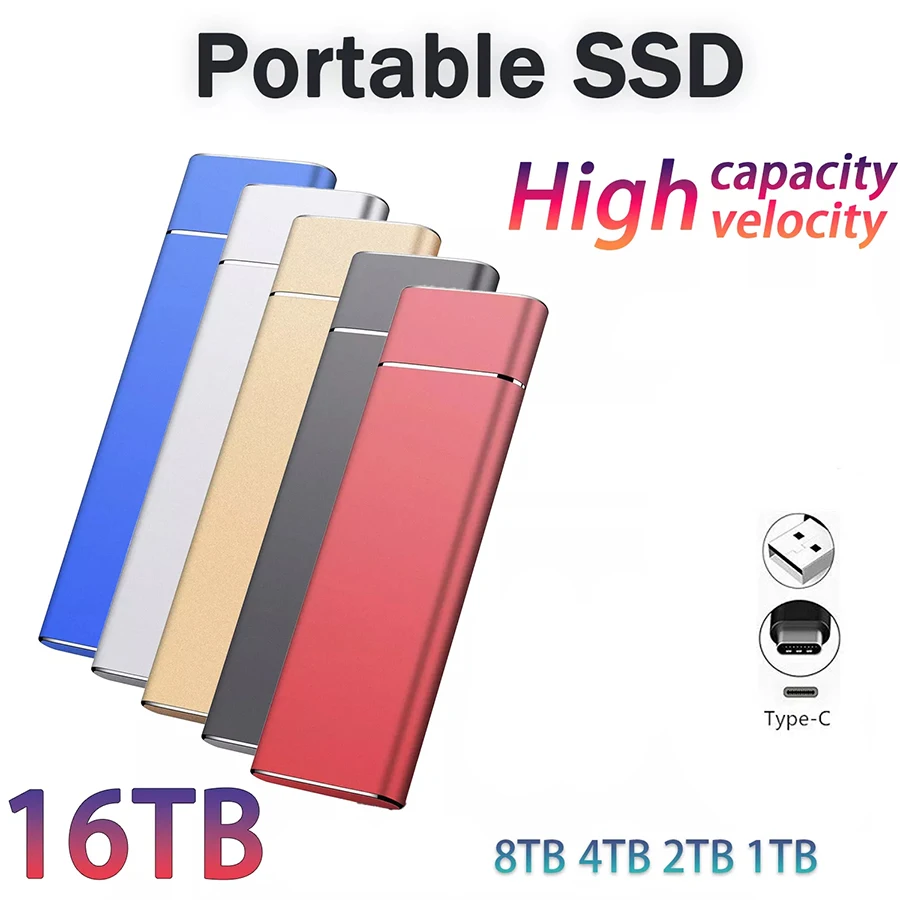 

Mini Portable External Hard Drive 8TB 1TB 2TB 4TB 6TB Hard Disk for PC Laptop Computer