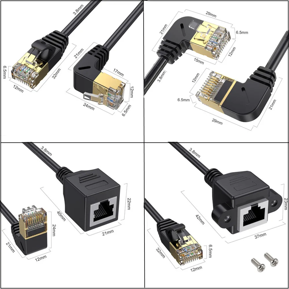 Cat8 Ethernet Cable 40Gbps High Speed SSTP UTP Network Cable Ethernet Cat7 Lan Cable For Router Pc Ps4 Tv Laptop RJ45 Cord