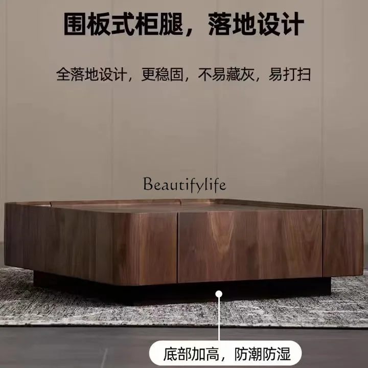 Скандинавский журнальный столик из цельного дерева для гостиной бытовой