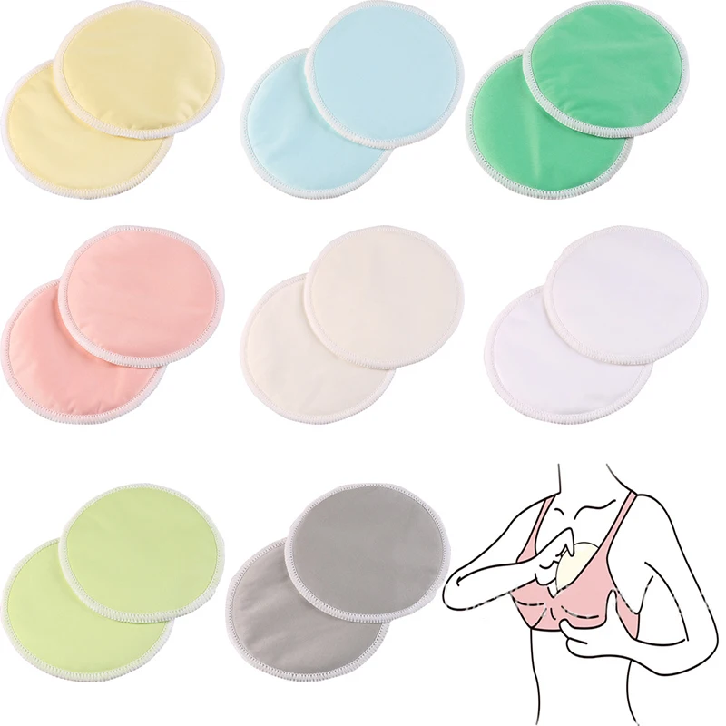 

Organic Bamboo Nursing Pads Washable Breast Milk Pad Nipple Breastfeeding Pads Reusable Maternity Cotton Pads Mat for Baby Feed
