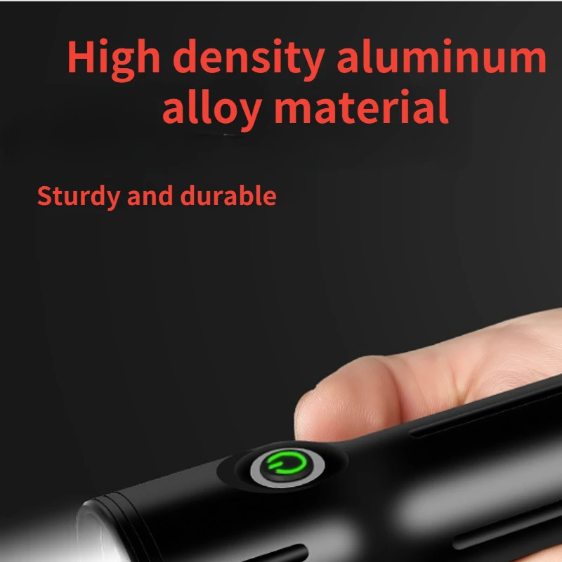 Миниатюрный фонарик T40 мощный аварийный фонарь с высоким лучом из алюминиевого