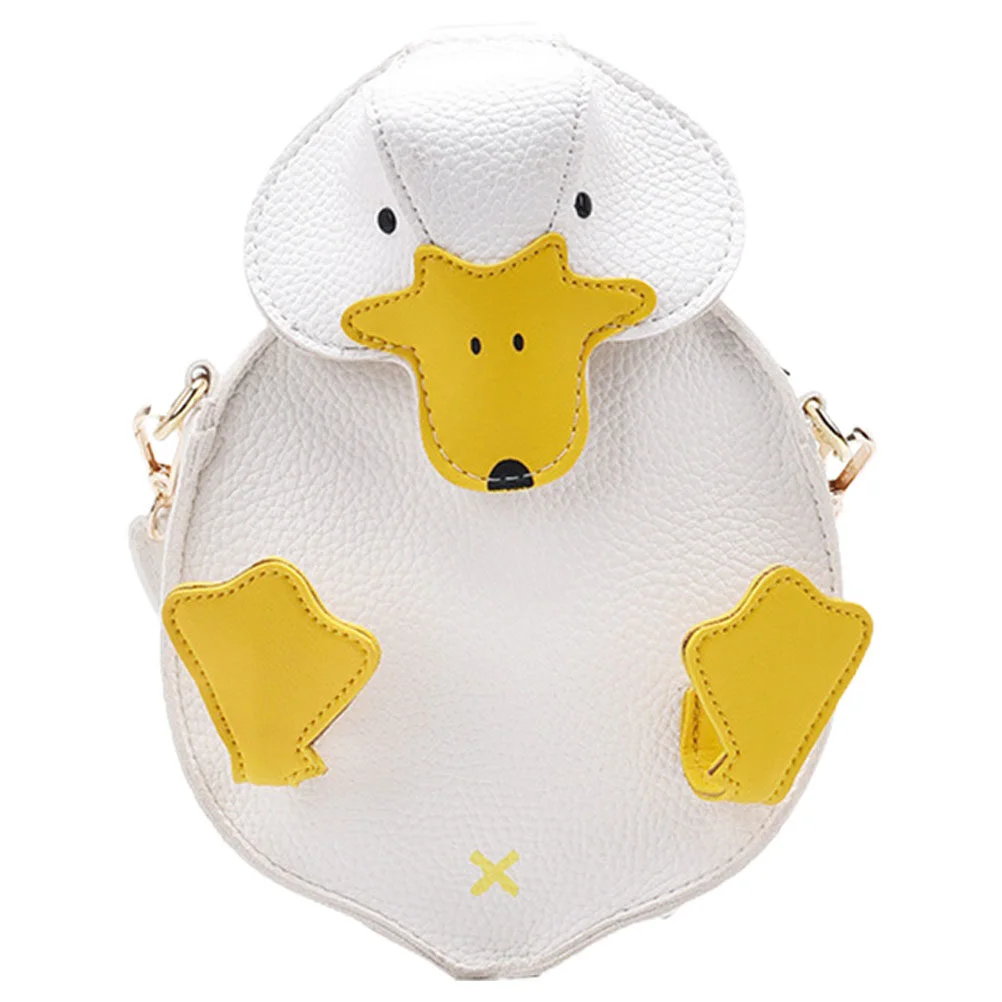 

Shoulder Strap Crossbody Purse Cute Duck Portable Small Storage Bag Polyester Wallet Girl
