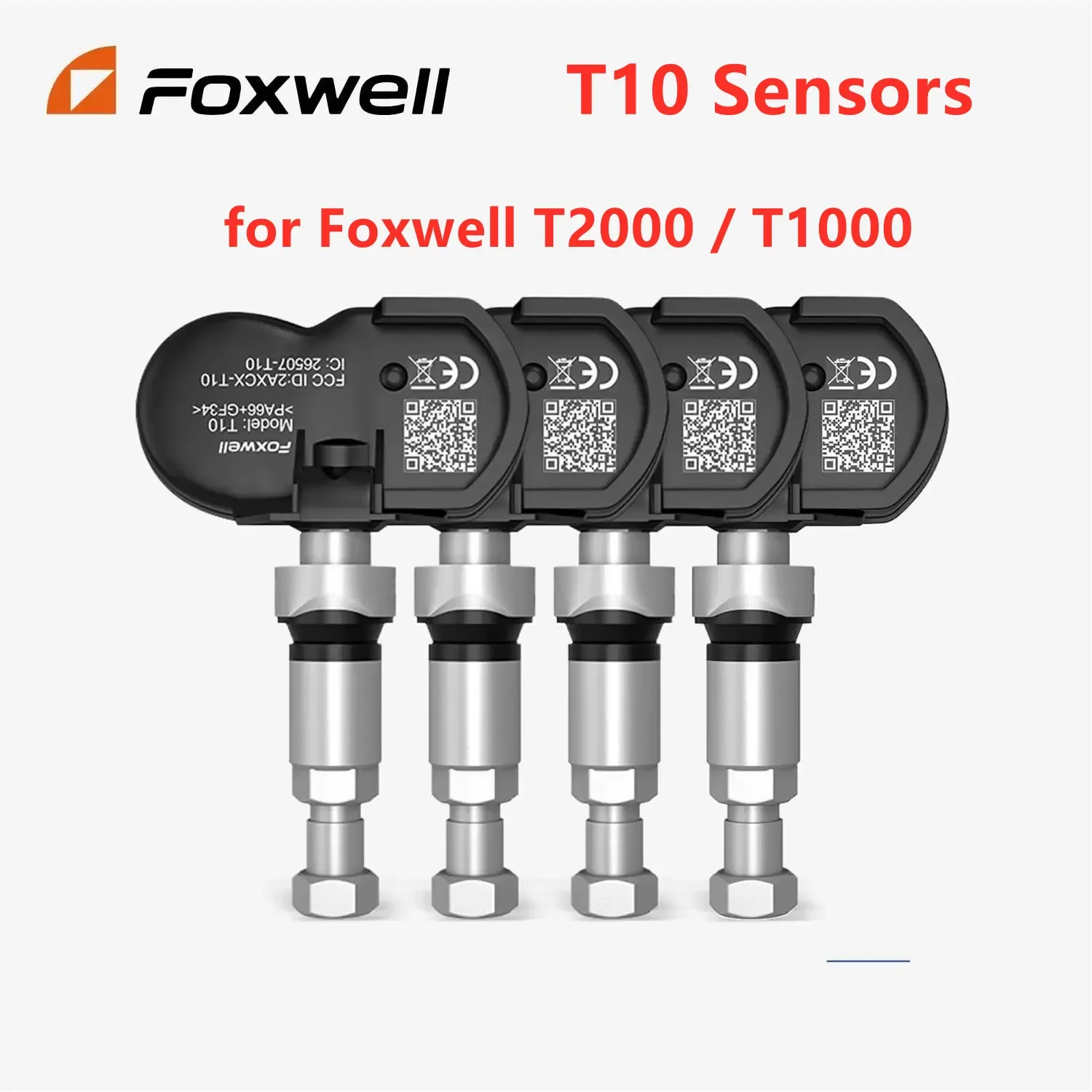 

4 шт., сенсоры Foxwell T10 для Foxwell T2000/T1000, система контроля давления в шинах