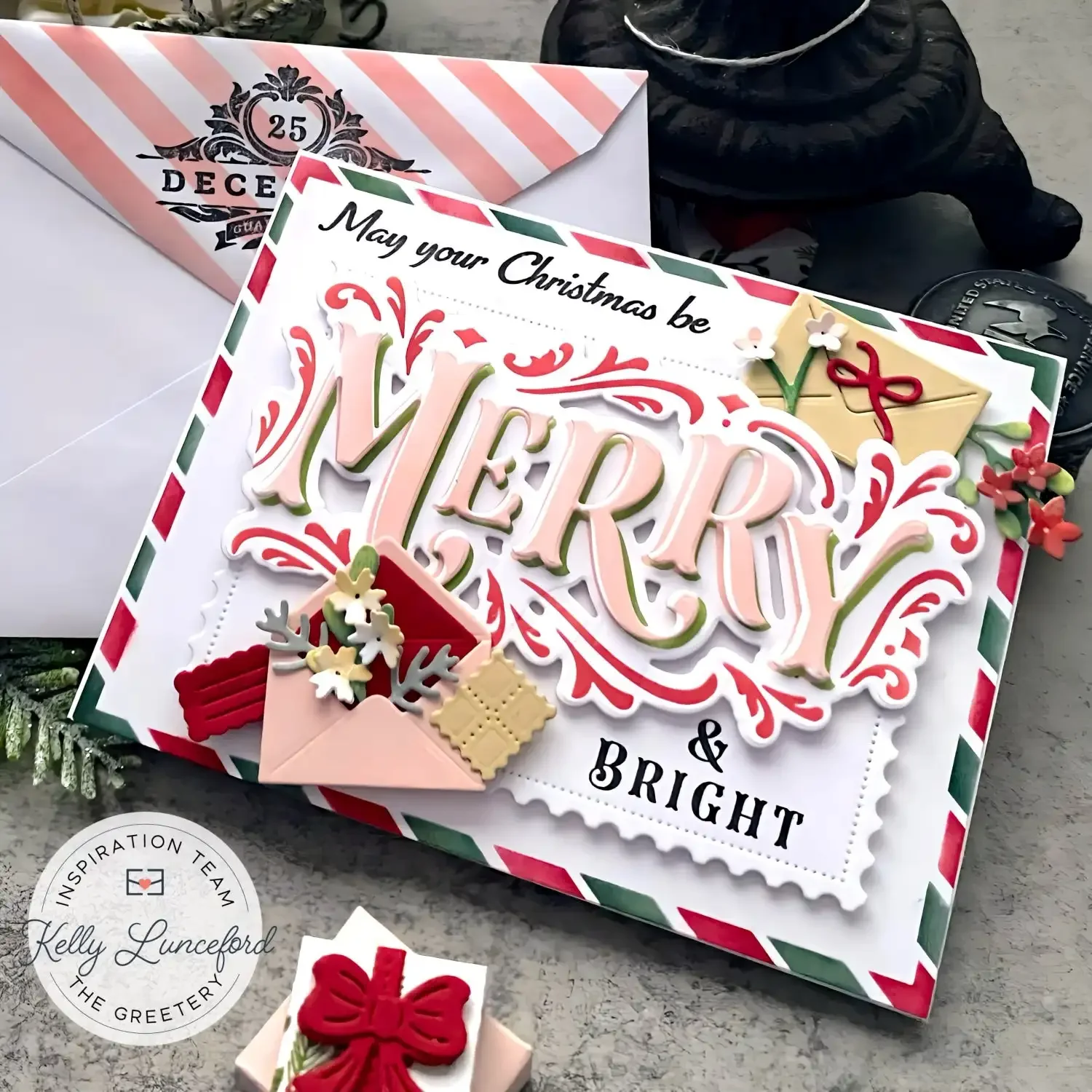 Металлический трафарет сделай сам для рождественских людей скрапбукинга