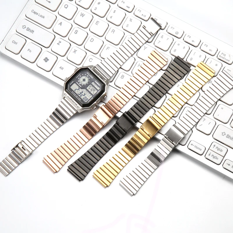 

Stainless Steel Strap Suitable For Casio AE-1000W AE-1200 AE-1300 AEQ-110W AQ-S810 MRW-200H W-735 SGW-300H Watch Band Accessorie
