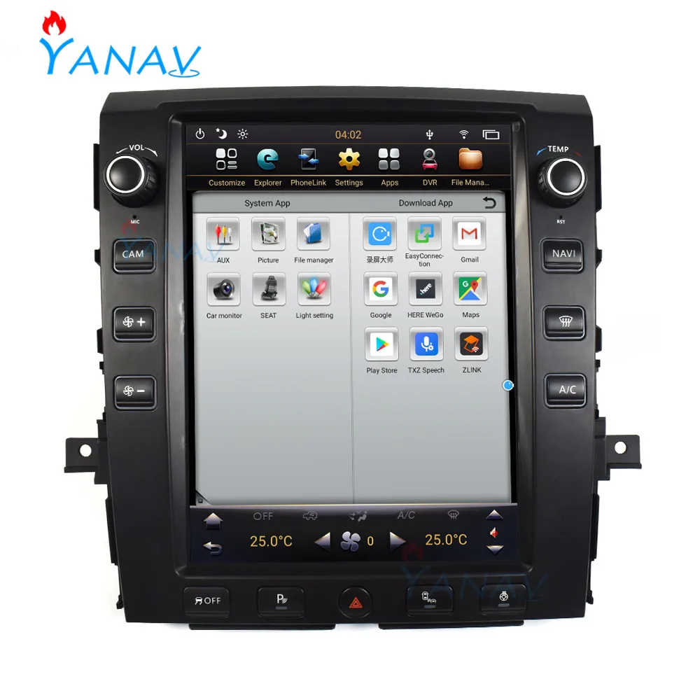 

Автомагнитола PX6 на Android с GPS-навигацией, 12,1 дюйма, для Nissan Titan 2016-2019, стерео, Telsa, вертикальный экран, Мультимедийный MP3-плеер