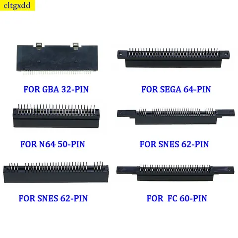 Cltgxdd 1 шт. для GBA SNES N64 SEGA FC коннектор игровой слот для карт 32/50/60/62/64 pin для SEGA Genesis N64 SNES FC клон консоли
