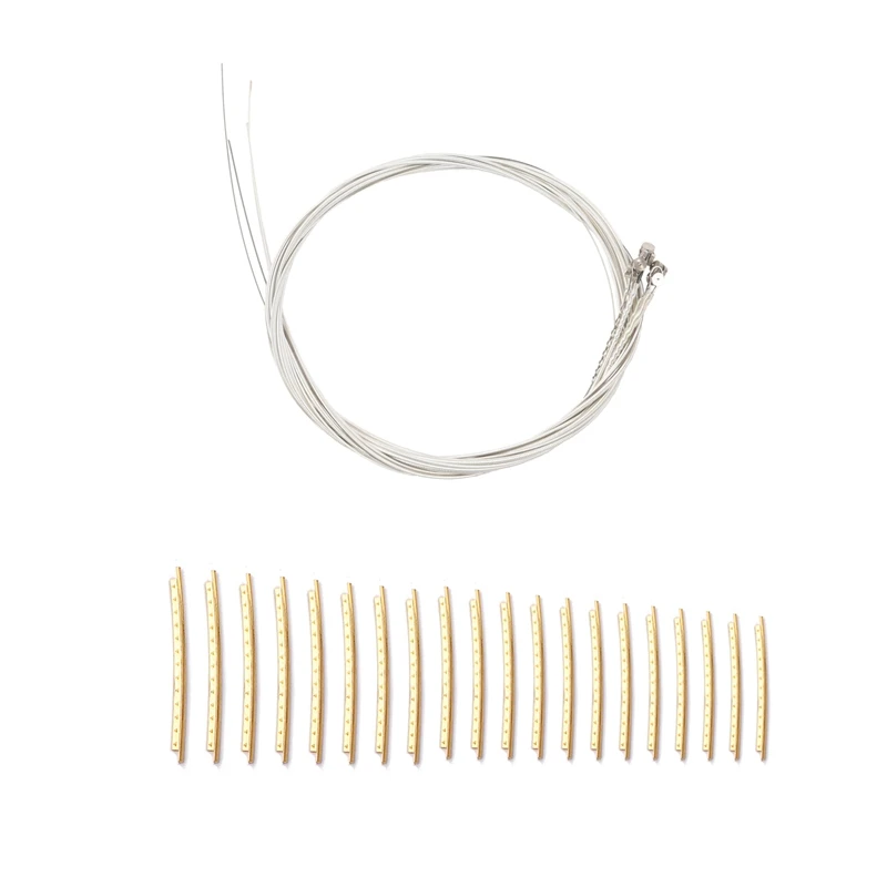 

6X 150XL Gauge 0.009 Inch Steel Strings & 20Pcs Classical Acoustic Guitar Fret Wire Copper 20 Fingerboard Frets 2.0Mm