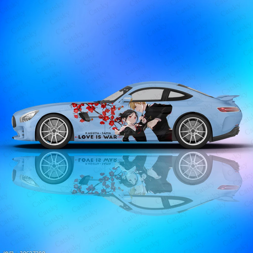 

kaguya- same love ls war Car Decal Side Graphic Wrap Vinyl Modified Auto Parts Car Sticker custom picture DIY Anime