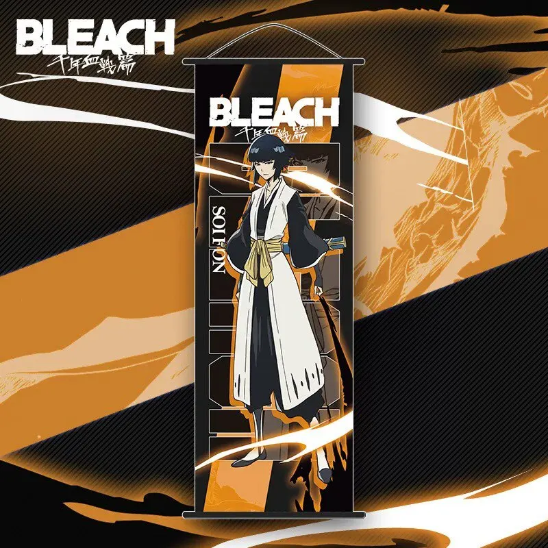 Фото Настенные свитки-постеры BLEACH: Курасаки Ичиго, Рукия Кучики. Аниме-постеры, настенные свитки, декор для комнаты, подарки. №4