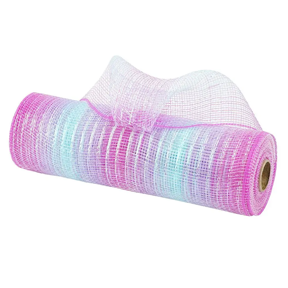 

1 Roll DIY Ribbon Bows 10 Yards Gold Wire Mesh Ribbons Xmas Gift Wrapping Net Christmas Tree Decoration