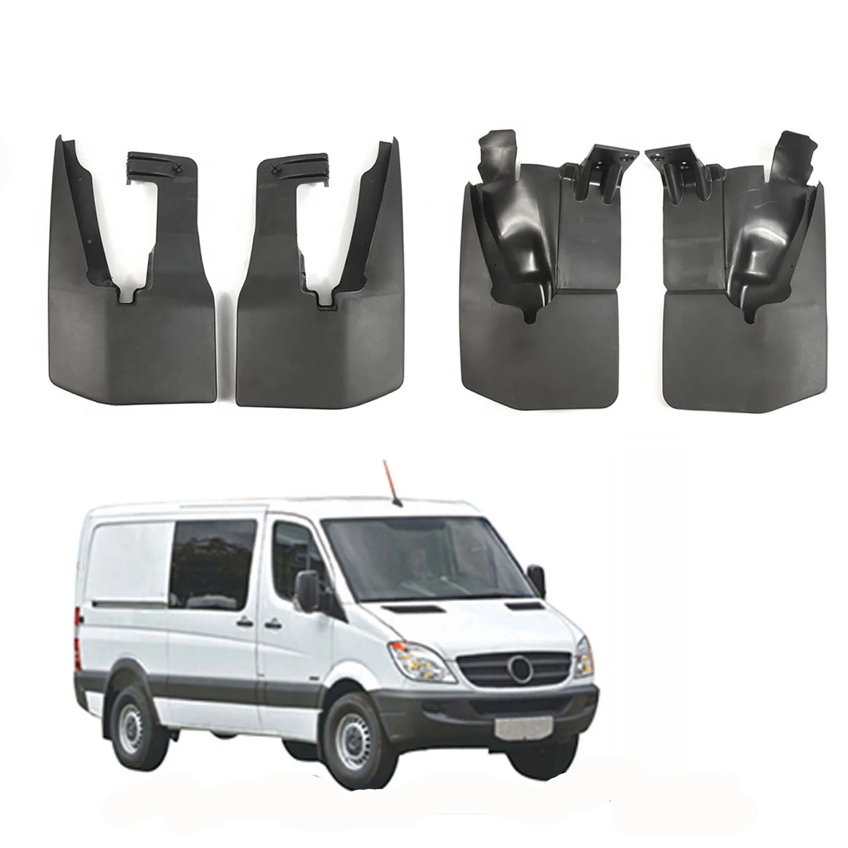MOULURE DE CAISSE Droit Mercedes Sprinter W906 Crafter 2006 Noire L2 MOULURE DE CAISSE Droit Mercedes Sprinter W906 Crafter 2006 Noire L2