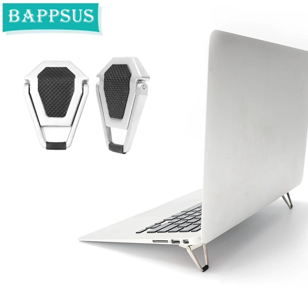 Metal Foldable Laptop Stand Non-slip Base Bracket Support For Macbook Pro Air Lenovo Thinkpad PC Laptops Mini Cooling Stand Feet