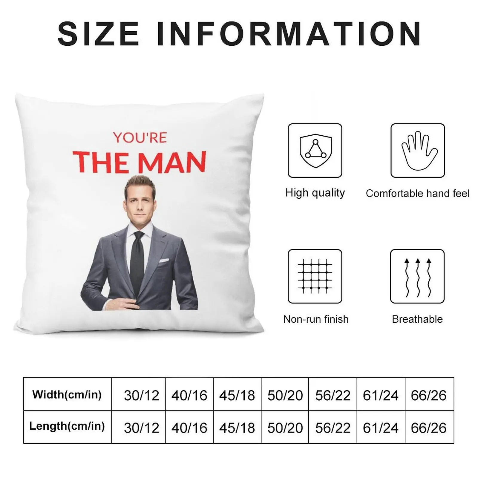 Наволочки для диванных подушек с мраморным рисунком you's the Man