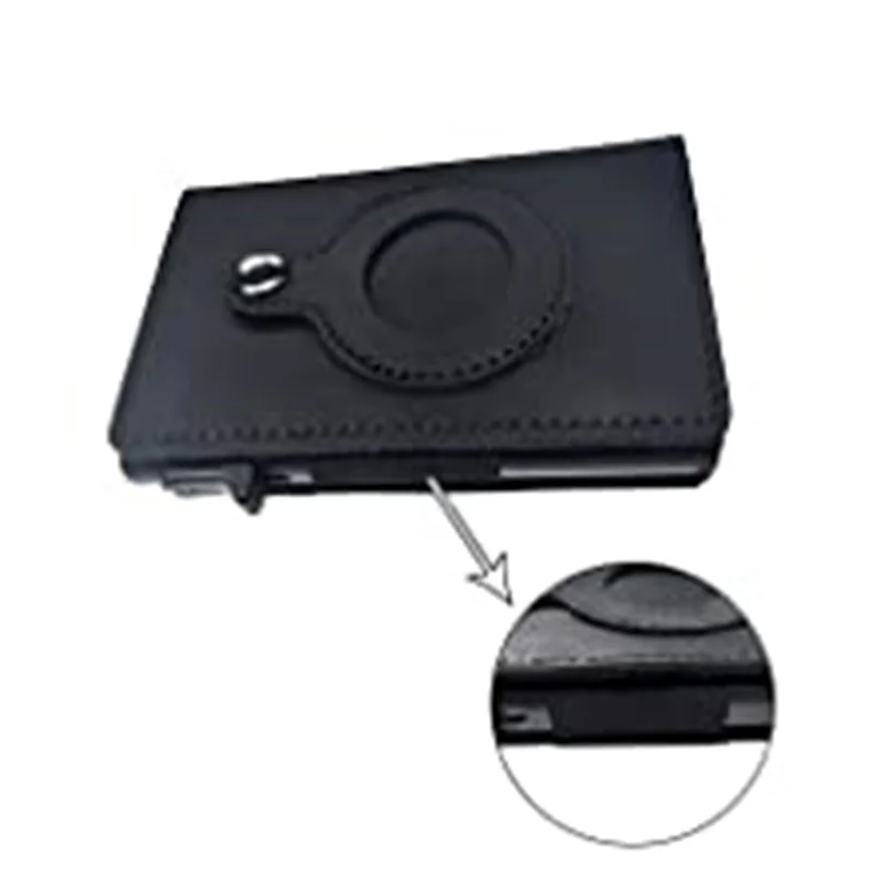 Customized Name Genuine Leather Wallet For Apple Airtags Wallet Card Holder Men Magnet Wallet Vintage Purse With Money Clips Bag