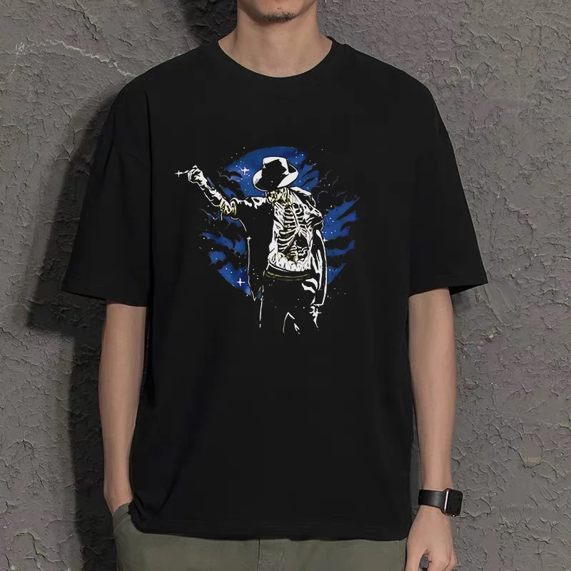 Футболка MJ Michael футболка Джексон в стиле рок-н-ролл панк |