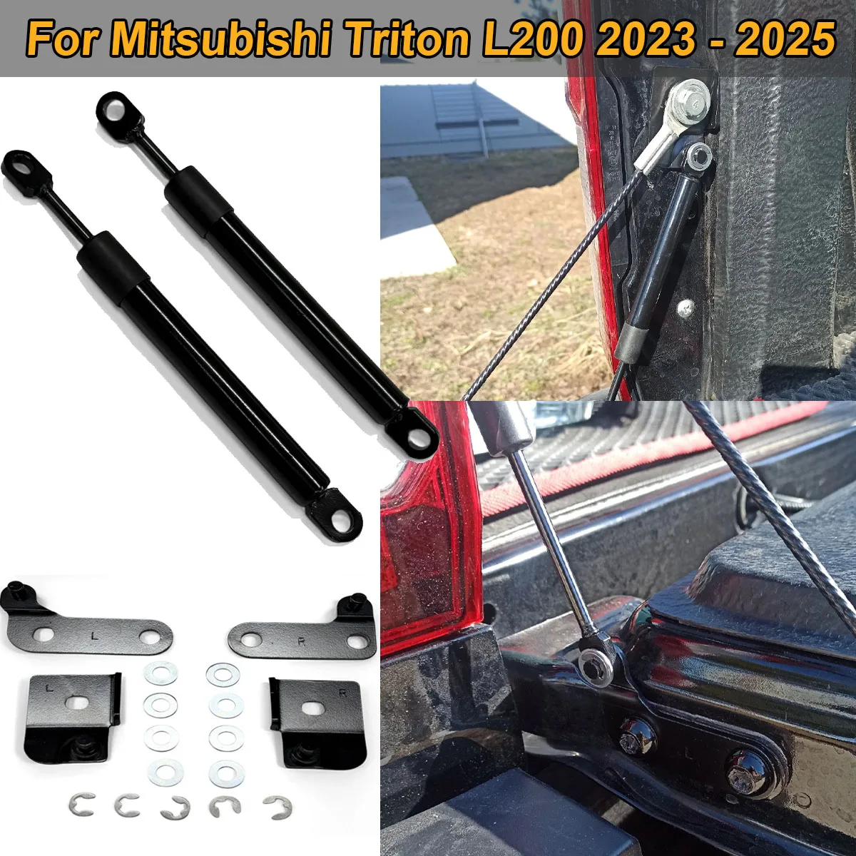 

Для Mitsubishi Triton L200 2023 2024 2025 задняя дверь багажника газовая стойка модернизированная замедленная заслонка опорная штанга автомобильные аксессуары