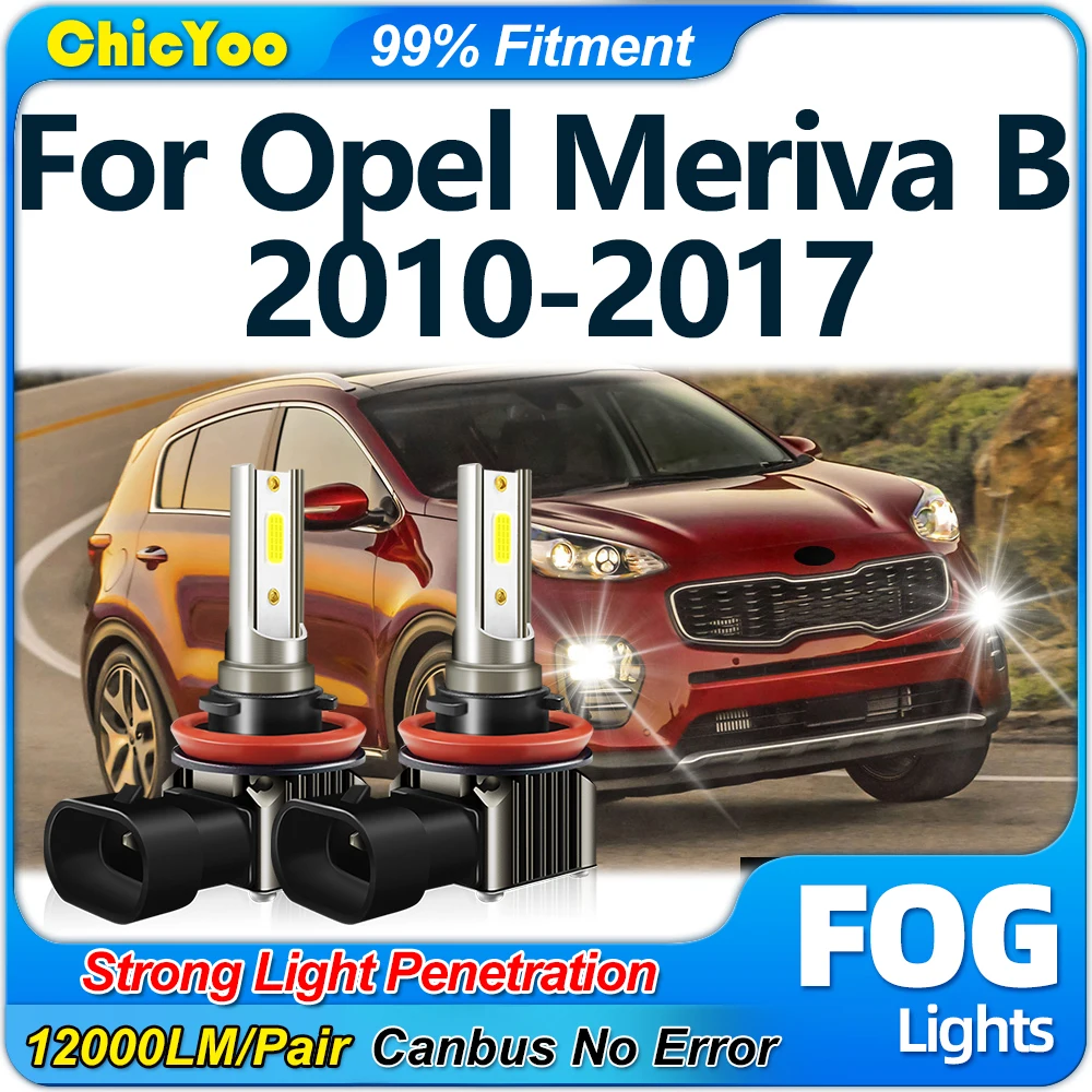 

12000LM Автоматические противотуманные фары 90 Вт Беспроводные автомобильные светодиодные противотуманные фары 6000K Белый для Opel Meriva B 2010-2012 2013 2014 2015 2016 2017