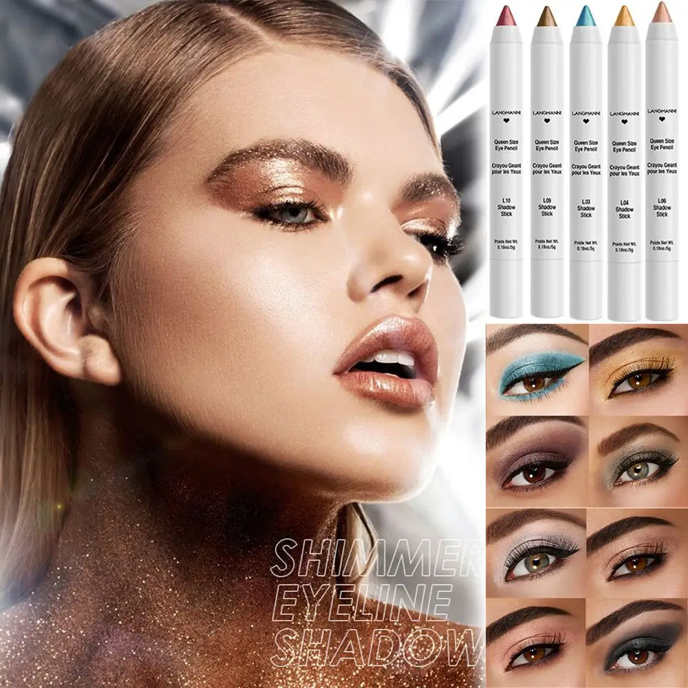 

Cosmetics Long Lasting Pearlescent Waterproof With Sharpener Highlighter Eye Shadow Stick Eyeshadow Pen Silkworm Pencil