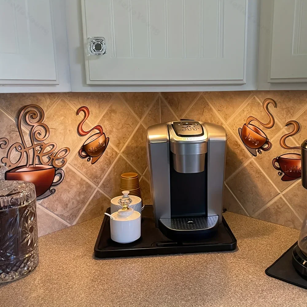 Набор из 4-х восхитительных металлических кофейных кружек настенный декор в