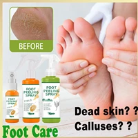 2022 foot exfoliating spray foot care spray to remove dead skin on feet elbows and knees to remove calluses and crusty foot