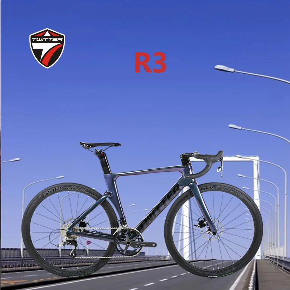 

TWUTTER2022 High-end center lock disc UT R8020-22S disc brake road bike with 50mm carbon fiber wheels700C carbon fiber road bike