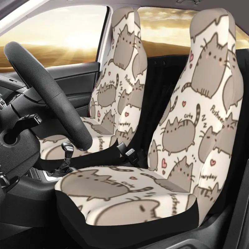 

Cute Cat Car Seats Covers, Grunge Gothic Car Seats Protector, Car Accessories, Car Seat Upholstery Set Car Seat Covers 2 Pcs