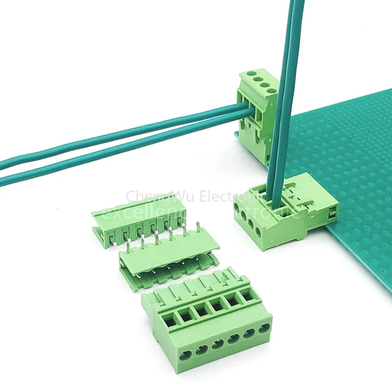 

5 шт. 2EDG 5,08 мм Φ-in клеммные блоки, боковая розетка, вертикальная вилка, 2edgka 5,08 мм 2p/3/4-8P, винтовой коннектор