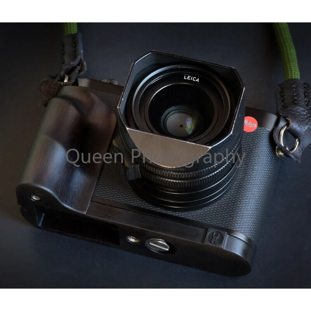 

Ebony Walnut L Hand Grip Holder for Leica Q2 Q typ116 QP Camera Handmade Wooden studio equipment photography accessories штатив