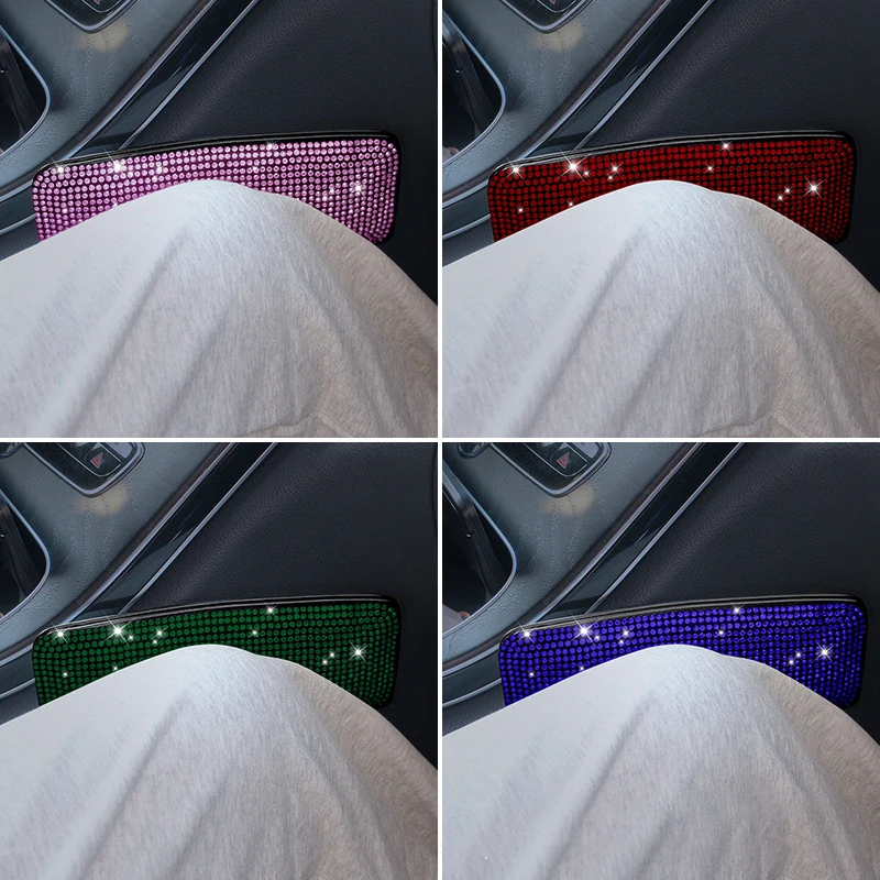 

Crystal Car Leg Cushion Knee Pad Protector Organizer Rhinestones Thigh Support Pillow Auto Memory ArmRest Interior Accessories