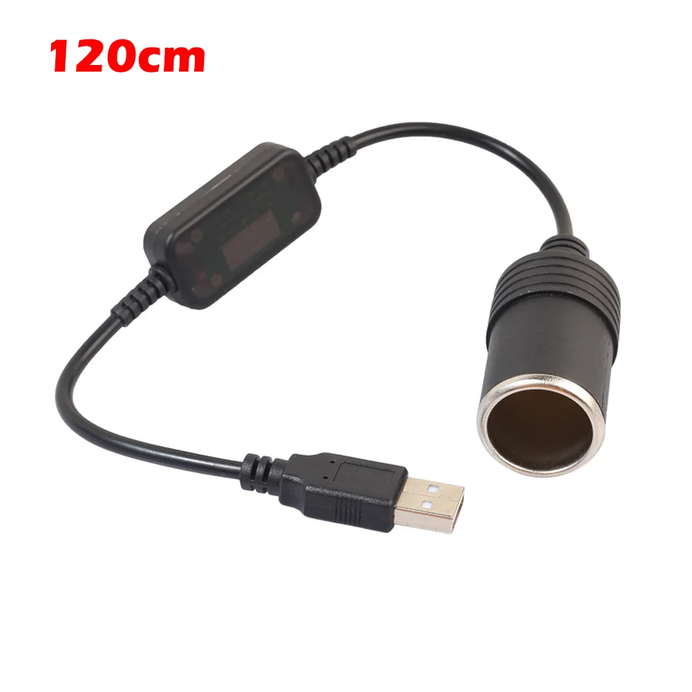 

Car Cigarette Lighter Socket Female Power Cord Car Converter Adapter Wired Controller USB Port To 12V For Xiaomi Power Bank DVR