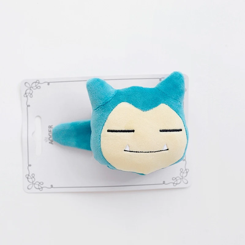 

Anime Cartoon Pokémon Pikachu Cute Bangs Hairpin Bulbasaur Snorlax Plush Creative Kawaii BB Clip Headgear