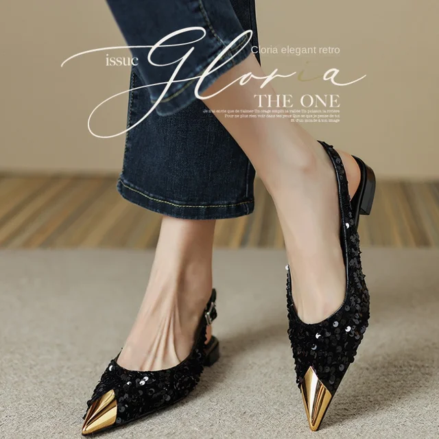 Luxury New Brand Pointed Toe Women Sandals Designer Flats Shoes 2022 New  Summer Lady Chunky Slippers Slides Mules Women Shoes - купить по выгодной  цене | AliExpress