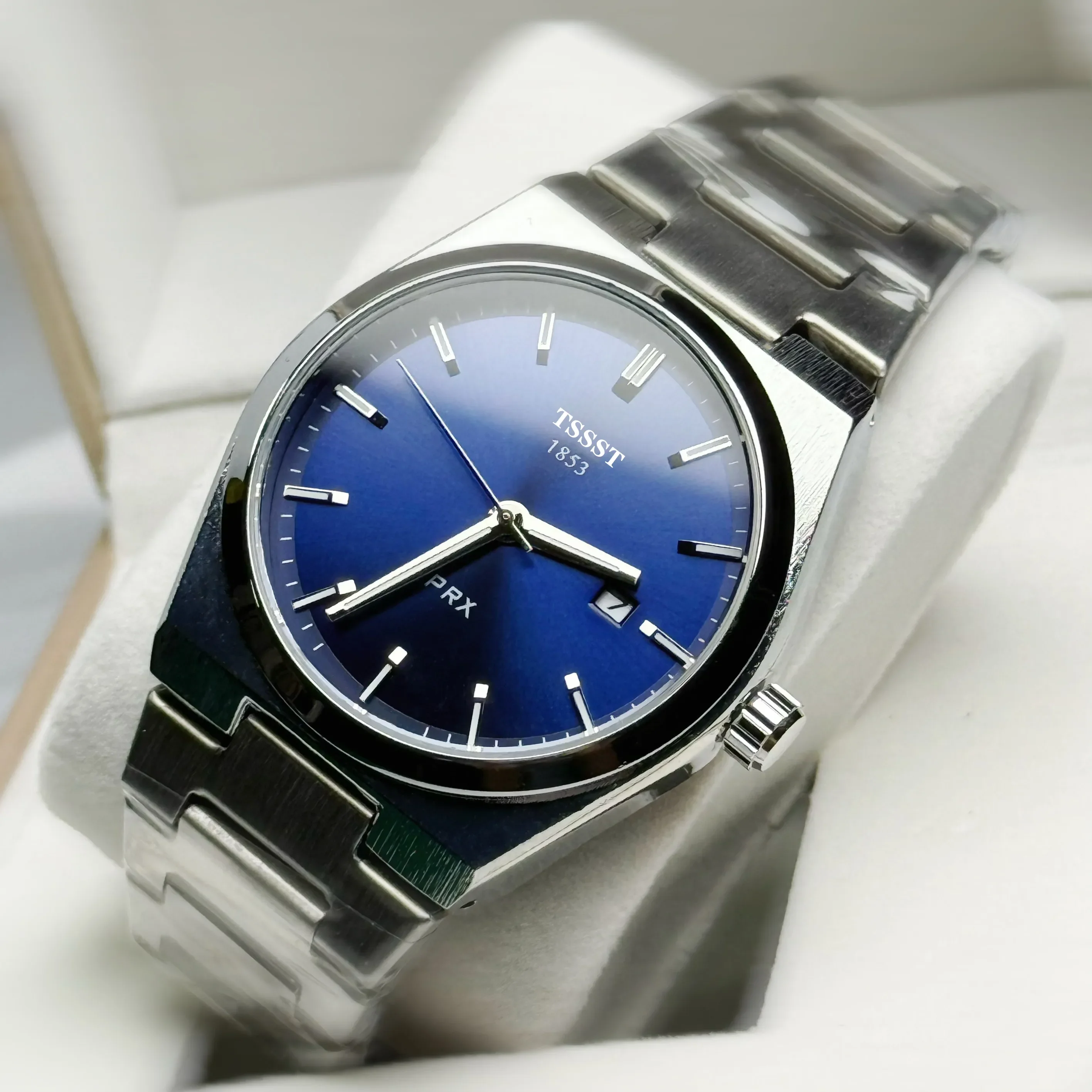 Фото Новые деловые роскошные лучшие бренды TISSOT мужские и женские кварцевые часы с сканирующим механизмом, модные повседневные часы из нержавеющей стали №5