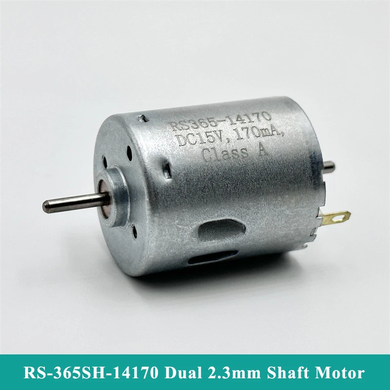 

RS-365SH-14170 Mini 28mm Motor DC 6V 12V 15V 18V 24V 10300RPM Dual 2.3mm Shaft Carbon Brush Electric Motor DIY Toy Sweeper Robot