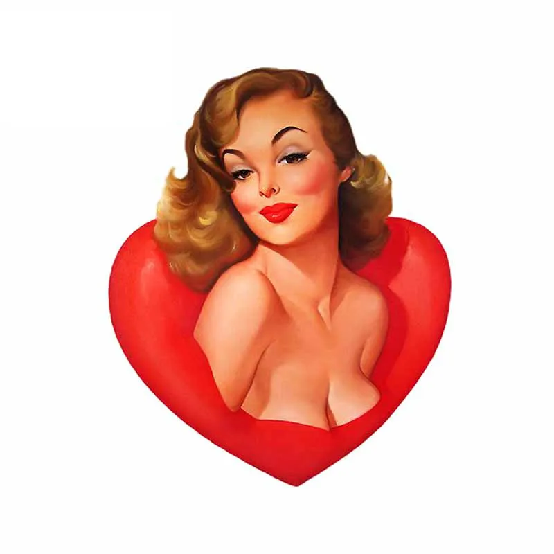 

Creative Stickers Sexy Hot Girl Decor Car Sticker Decal Waterproof Motorcycle Off-road Laptop Window Vinyl Glue Sticker KK10cm