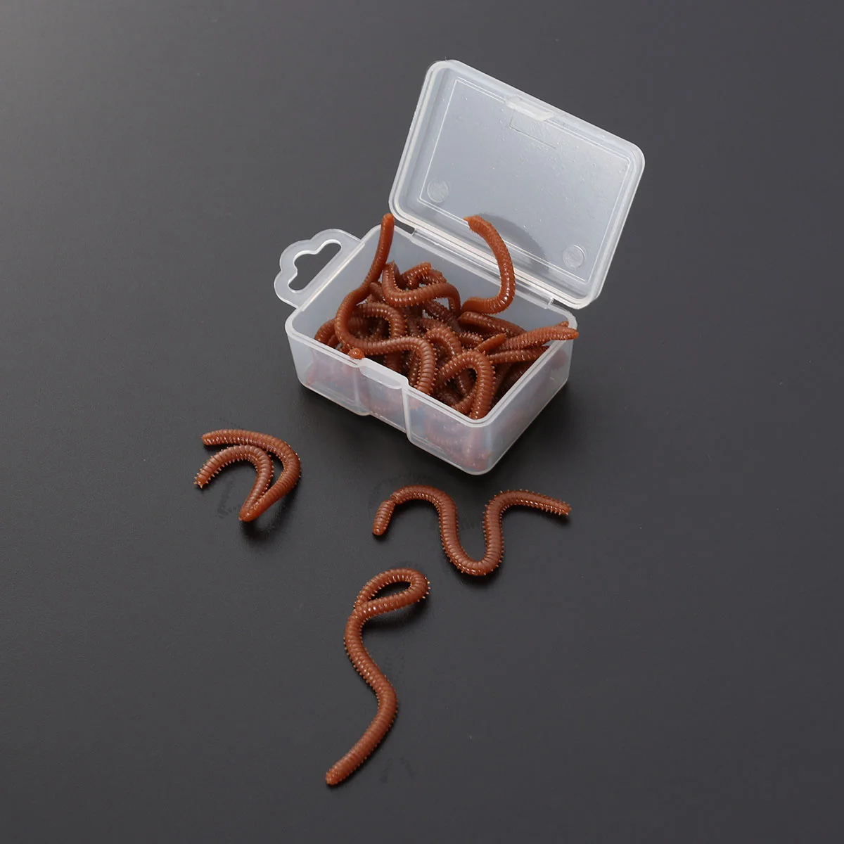 

Fishing Earthworm Worm Fake Earthworms Trick Lures Lifelike Worms Baits Simulated Lure Plastic Joke Prank Prop Fool Gag Toys