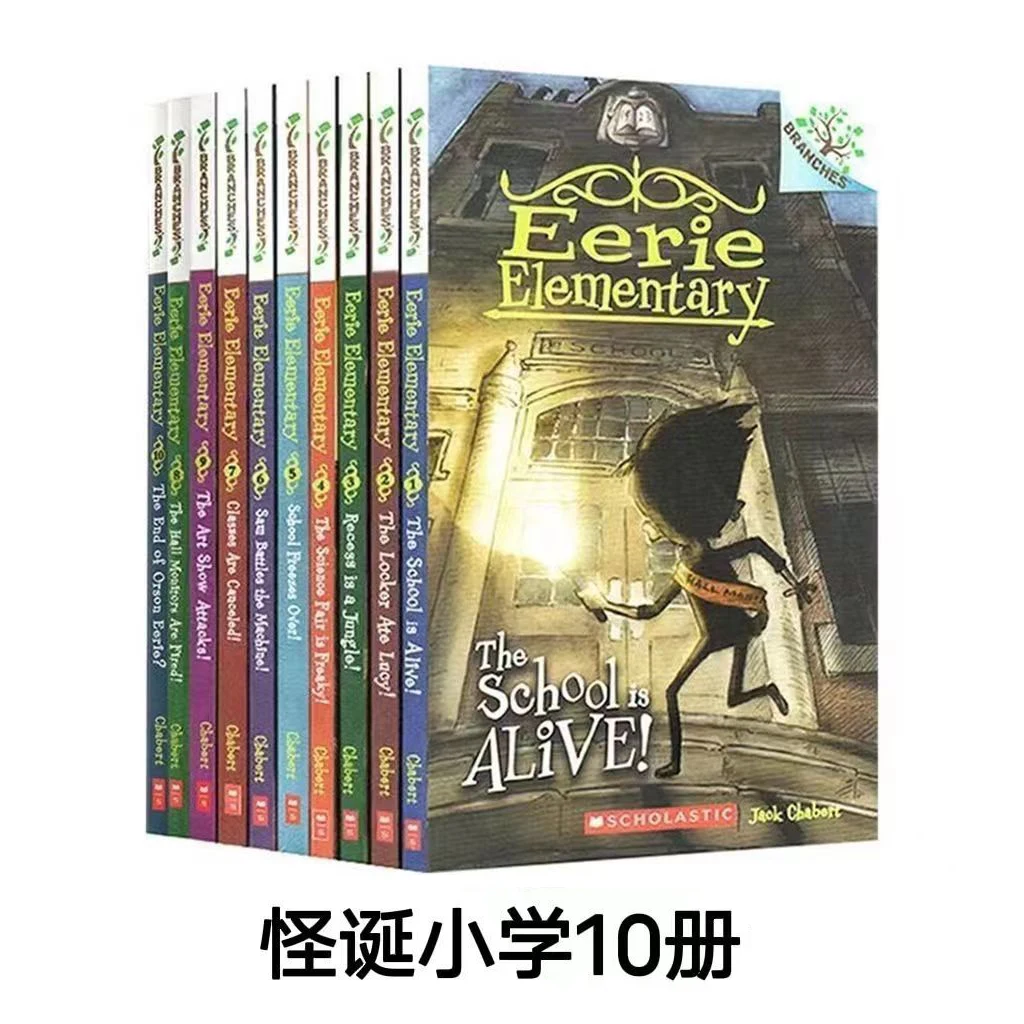 10 Books English Version Eerie Elementary Eerie Elementary School Children's Reading Comic Story Books