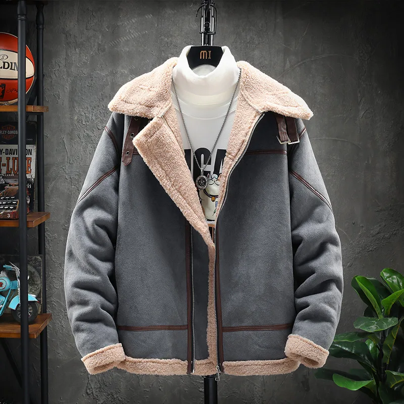 Warm Men Parkas Casual Jackets Winter Thick Men&Streetwear Cotton Padded Jackets Solid Retro Outwear Coat Windbreaker Clothing