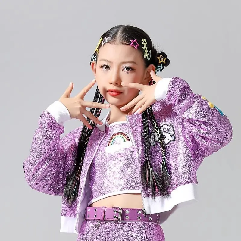 Модная одежда для подиума девочек новогодняя детская джазовых танцев групповых