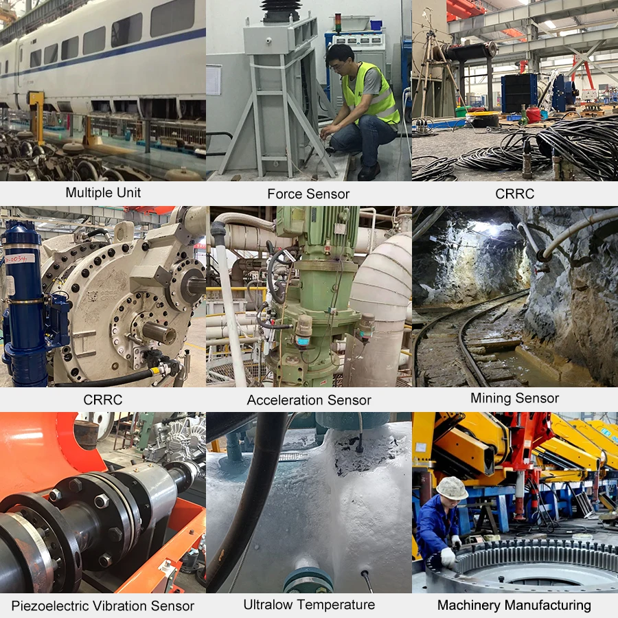 AT214D100 Композитный датчик ускорения вибрации/температуры 100 мВ/г для