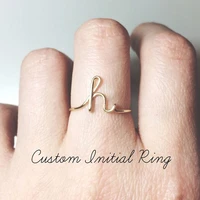 stranger things rings for women men adjustable opening a z 26 letters initial name open ring valentines day gift birthday gift