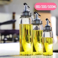 3 sizes creative oil dispenser cooking seasoning oil bottle sauce bottle glass storage bottles for oil vinegar kitchen accessory
