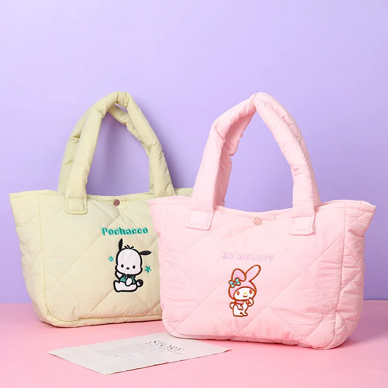 

Милый Sanrio аниме Hello Kitty Hold-all Cinnamoroll милый мультяшный Kuromi большой громкости моя мелодия модные подарки для девочек