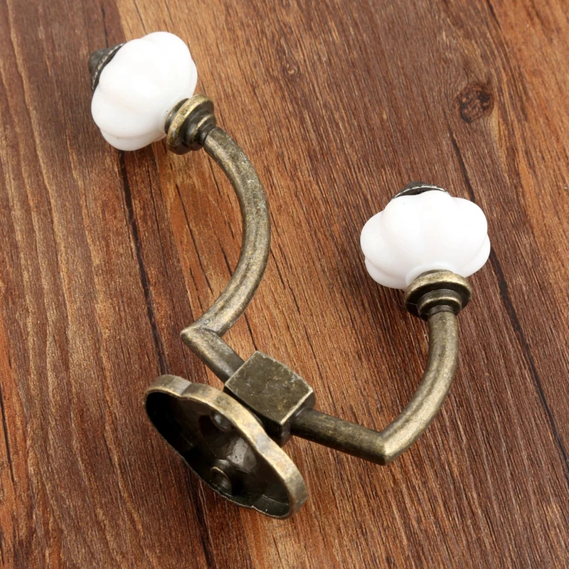 

1Pc Antique Bronze Door Hanger Hooks Bathroom Wall Hanger Hats Bag Keychain Alloy Hook Coat Wall Hooks with Screws 125*95mm