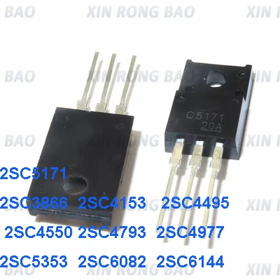 10 шт 2SC5171 TO-220F C5171 2SC3866 C3866 2SC4153 C4153 2SC4495 C4495 2SC4550 C4550 2SC4793 2SC4977 2SC5353 2SC6082 2SC6144