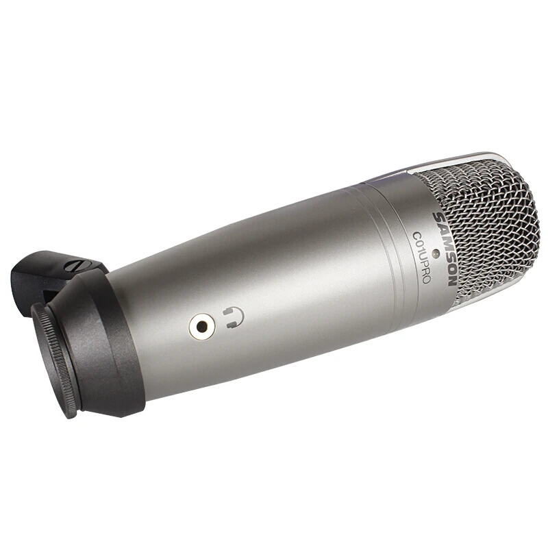 Samson C01U Pro USB Studio Condenser Microphone with Real-time monitoring large diaphragm condenser microphone for broadcasting |