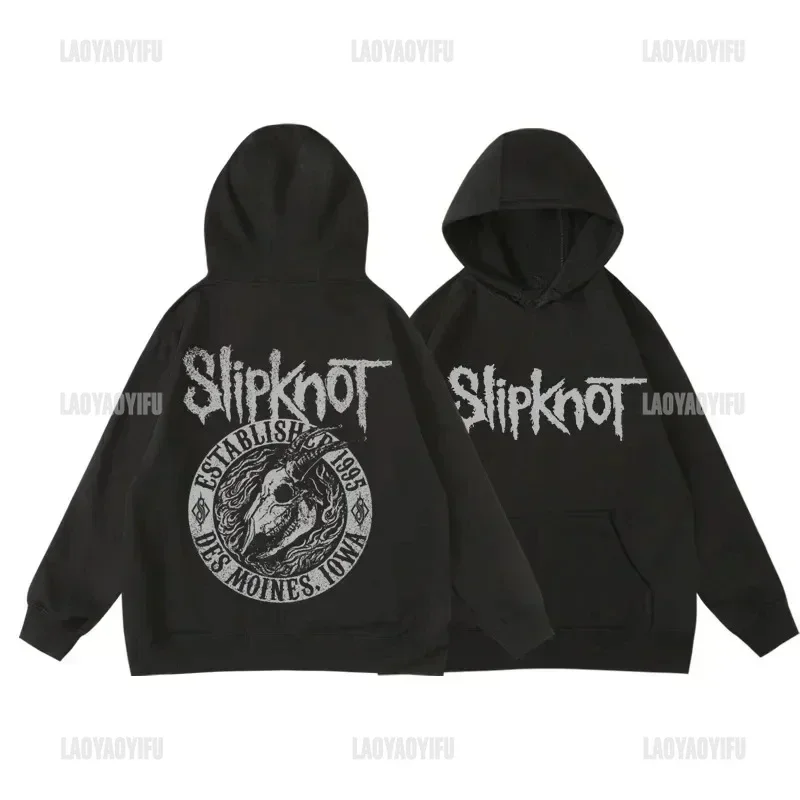Фото Новый S-Slipknots Prepare for Hell Tour Rock Band Женская и мужская толстовка с капюшоном Повседневная одежда Толстовка с капюшоном Теплая уличная одежда Пуловеры Топ №2