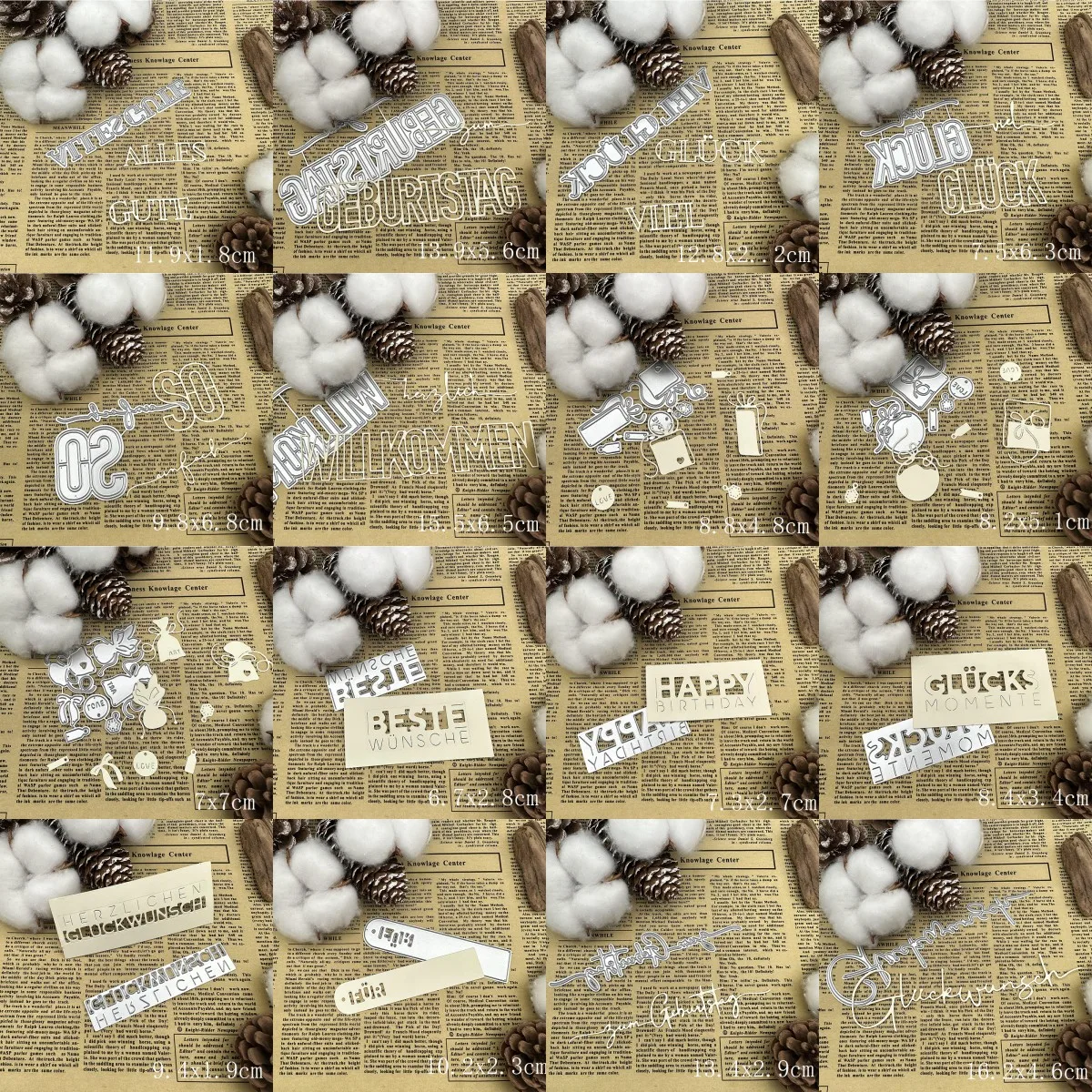 Различные подарочные пакеты с алфавитом металлические пресс-формы сделай сам